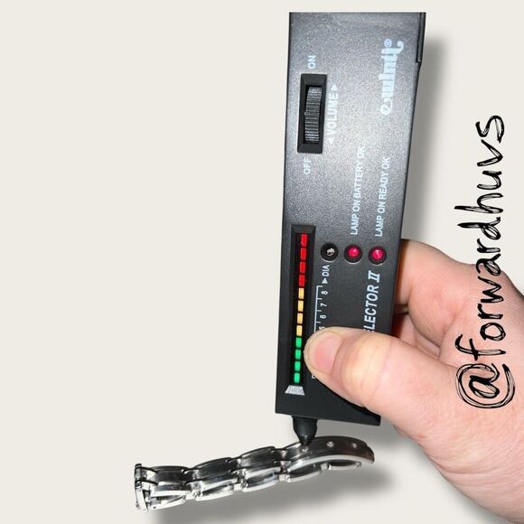 Stainless Steel Men’s 316L Bracelet Marked 10K WGD with 3 Authentic Diamonds - Picture 8 of 14